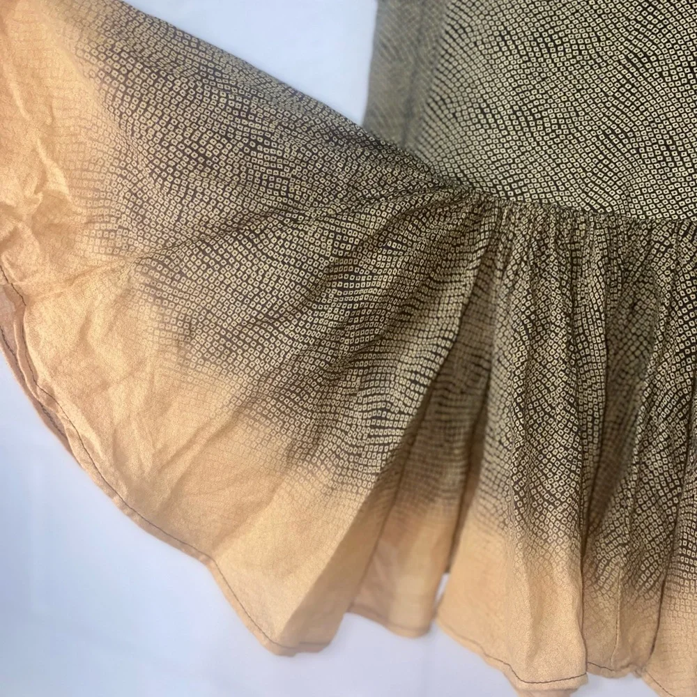 Anthropologie Akemi + Kin Hand-Beaded Swing Tank Peplum Ruffle Size M - Picture 9 of 11